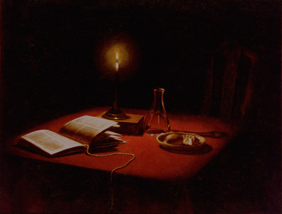 Virgil Elliott, Candlelit Still Life